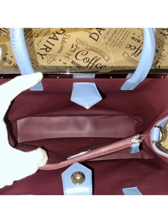 Fendi Handbag Toujour Shoulder Light Blue Formal Travel - Picture 9 of 13